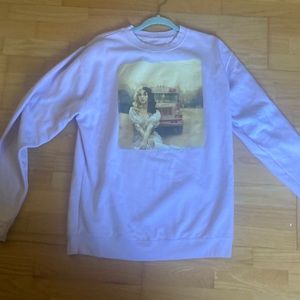 Melanie Martinez. Lavender sweatshirt